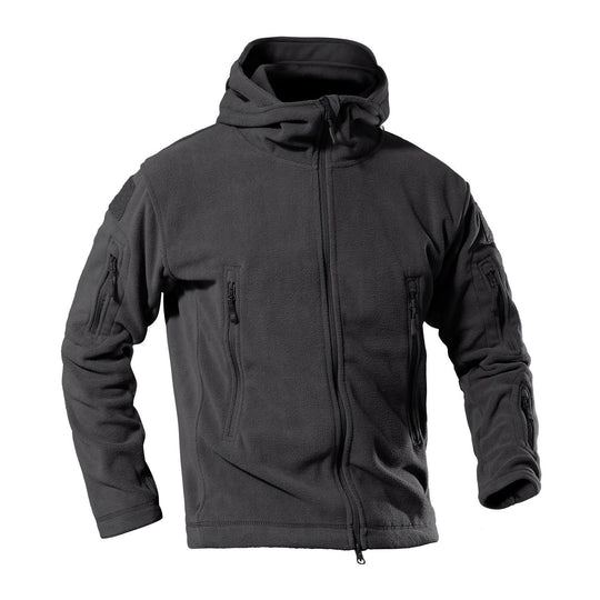 Herren Fleecejacke mit multifunktionalen Reißverschlusstaschen EB