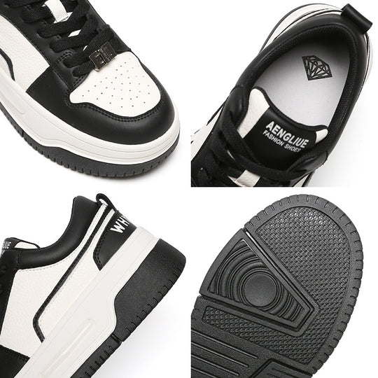 Damen Sneaker mit dicker Plattform und atmungsaktivem Obermaterial EB