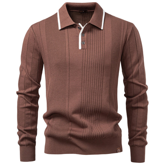 Herren Langarm Polohemd EB