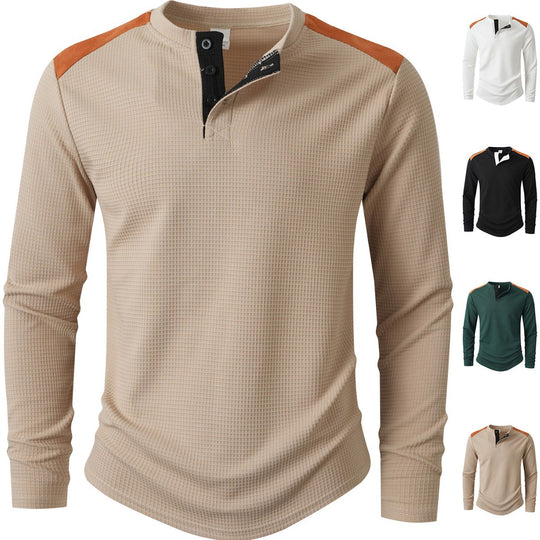 Herren Langarmshirt mit einzigartigem Strukturdesign EB