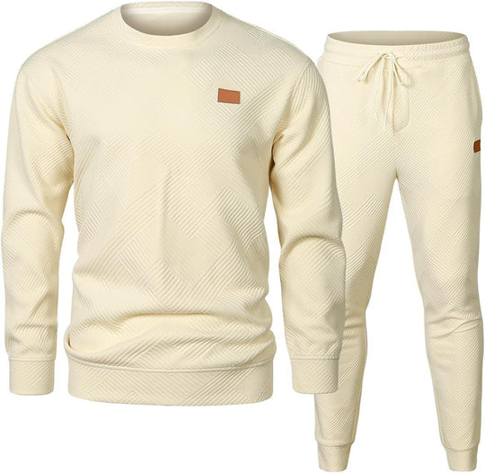 Damen Sportliches Freizeit-Set mit strukturiertem Design EB