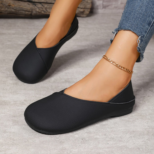 Damen Klassische Ballerinas aus hochwertigem Leder EB