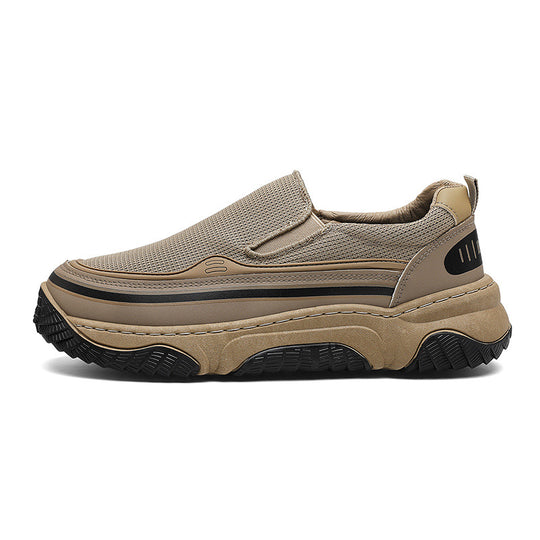 Damen Slip-On Freizeitschuhe mit atmungsaktiver Obermaterialkombination und rutschfester Sohle EB