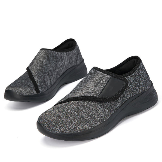 Damen Bequeme Slip-On Fitnessschuhe mit verstellbarem Klettverschluss EB