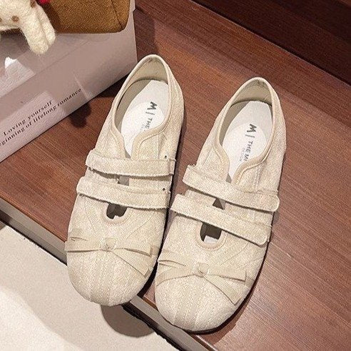 Damen bequeme und elegante Hausschläppchen mit dekorativen Schleifen EB
