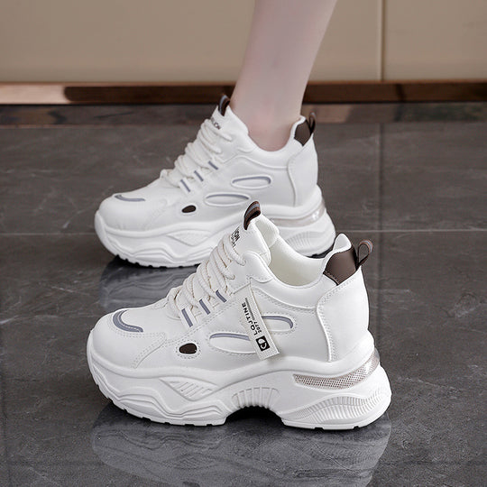 Damen Chunky Sneakers mit atmungsaktiver Struktur und dämpfendem Komfort EB