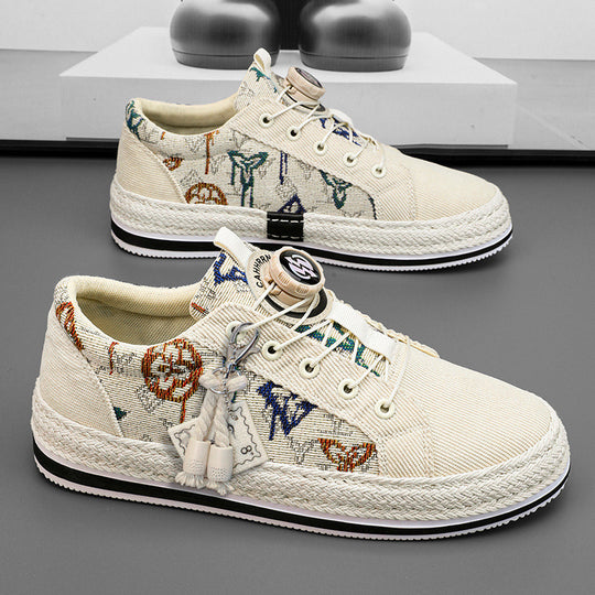 Damen modische Canvas Sneakers mit einzigartigem Design und Komfort EB