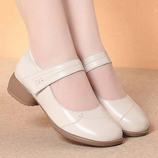 Damen Mary Jane Ballerinas mit verstellbarem Riemen und komfortabler Sohle EB