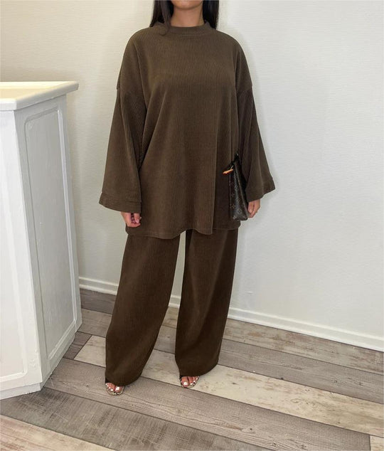 Damen Lässiger Strickanzug EB