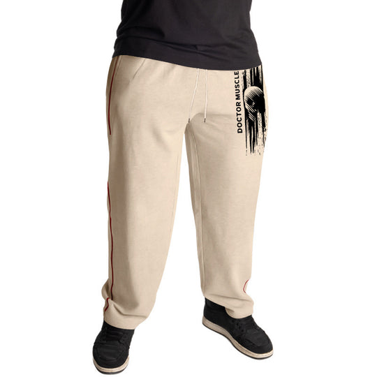 Herren Bequeme Sportjogginghose mit seitlichen Taschen und verstellbarem Kordelzug EB