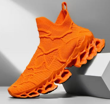 Damen Sportliche Strick-Sneaker mit rutschfester Sohle und innovativer Dämpfungstechnologie EB