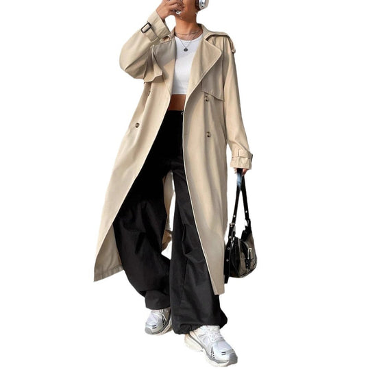 EB | Stilvoller Damen Trenchcoat mit Doppelter Knopfreihe