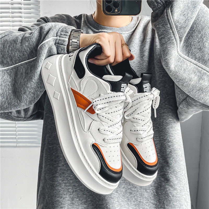 Damen modische Sneakers mit sportlichem Design und dämpfender Sohle EB