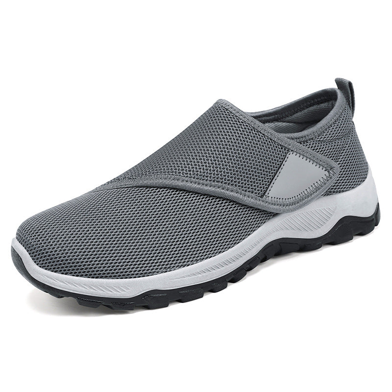 Damen nan atmungsaktive Slip-On Sneaker mit Klettverschluss und gedämpfter EVA-Zwischensohle EB
