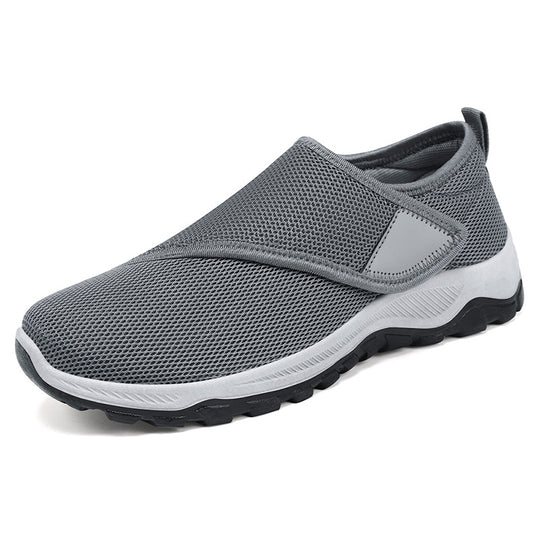 Damen nan atmungsaktive Slip-On Sneaker mit Klettverschluss und gedämpfter EVA-Zwischensohle EB