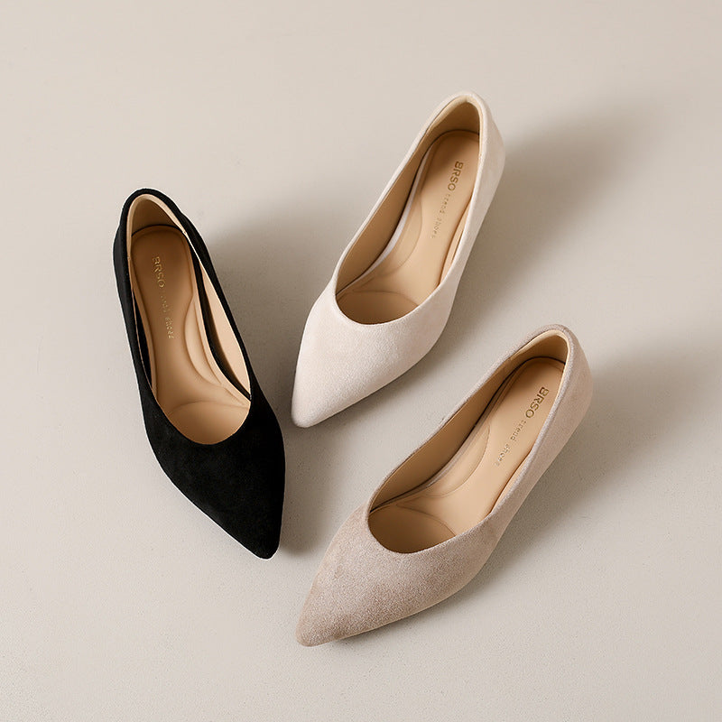 Damen elegante spitze Pumps mit metallic Oberfläche EB