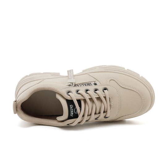 Damen Sportliche Sneakers mit dickem Sohlenprofil und atmungsaktivem Obermaterial EB