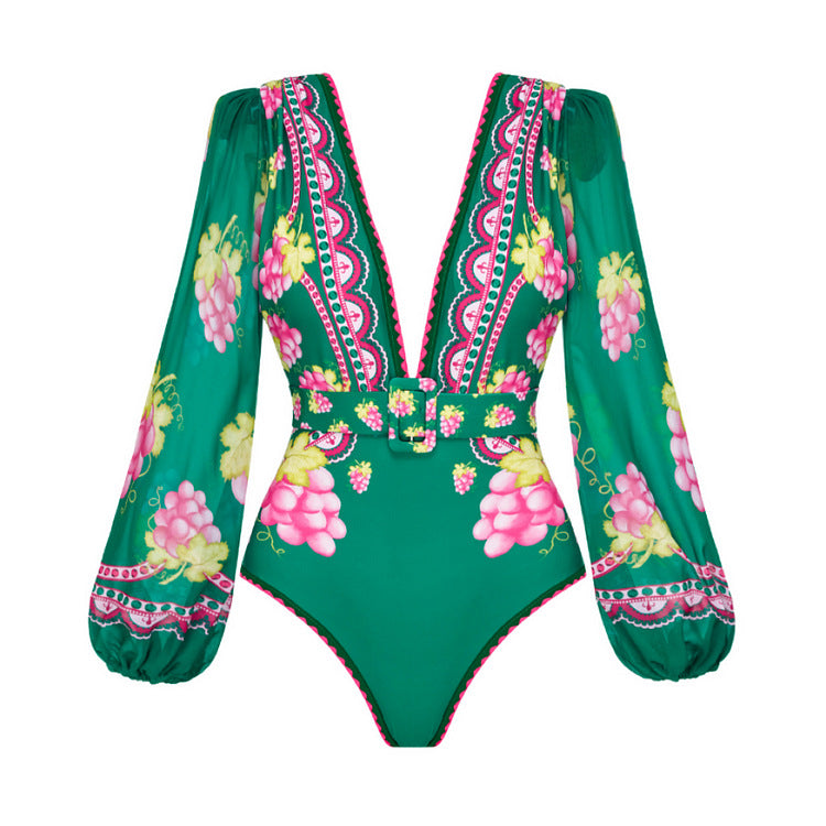 Damen Stylish Elegantes Badeanzug- und Rockset EB