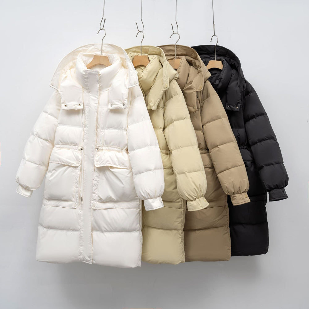 Damen isolierte Winterjacke mit verstellbarem Bund EB