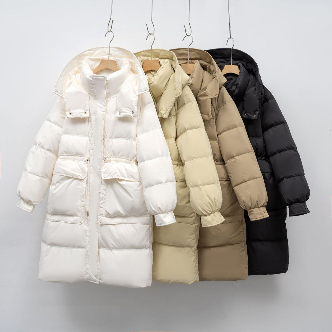Damen isolierte Winterjacke mit verstellbarem Bund EB