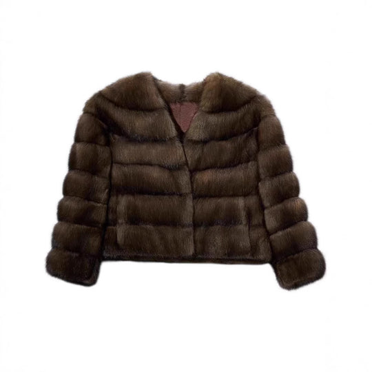 Damen Luxus Kunstpelzjacke EB