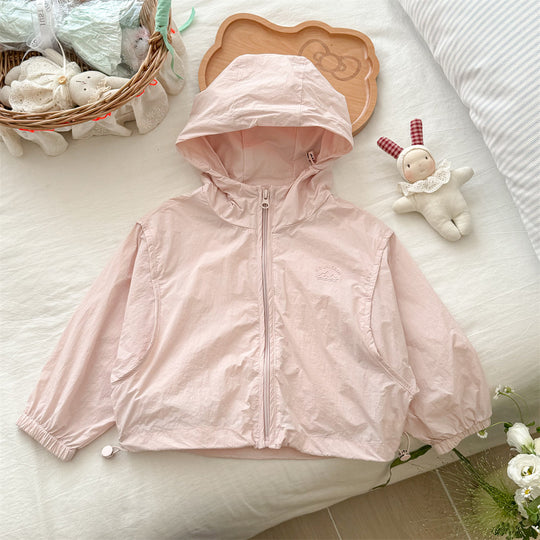 Unisex nan leichte Kapuzenwindjacke mit elastischen Bündchen und verstellbarem Kordelzugsaum EB