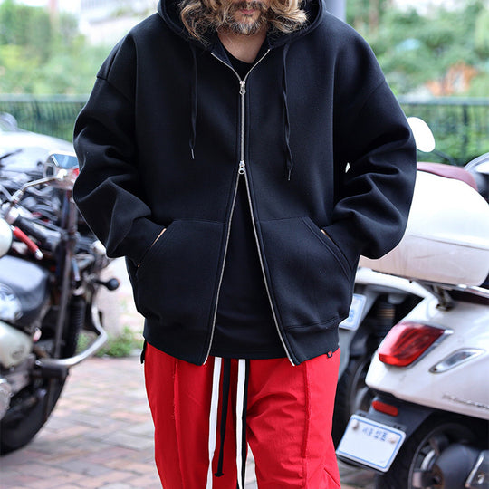 Herren gestepptes Oversized Hoodie mit innovativen Taschen EB