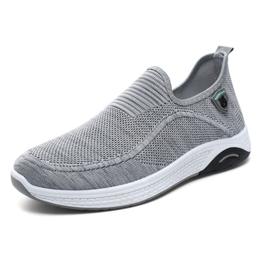 Damen Bequeme Slip-On Sneakers mit atmungsaktiver Mesh-Oberfläche und flexibler Sohle EB