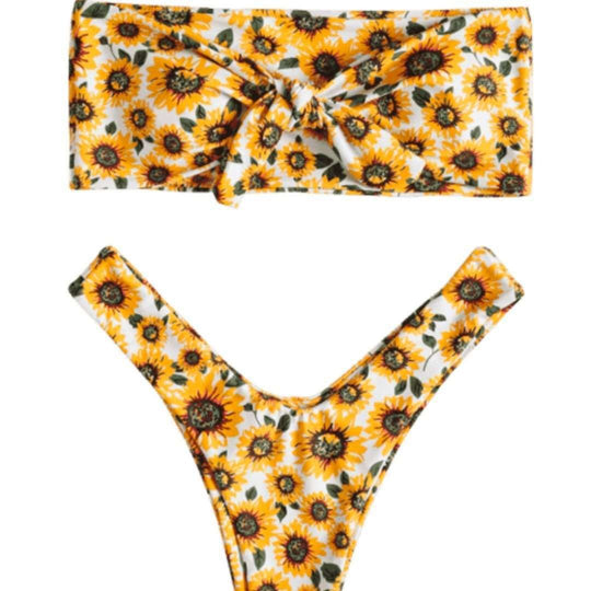Damen Haarband mit verspieltem Sonnenblumenmuster EB