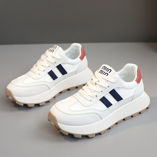 Damen Sportliche Sneaker mit rutschfester Laufsohle und atmungsaktivem Obermaterial EB
