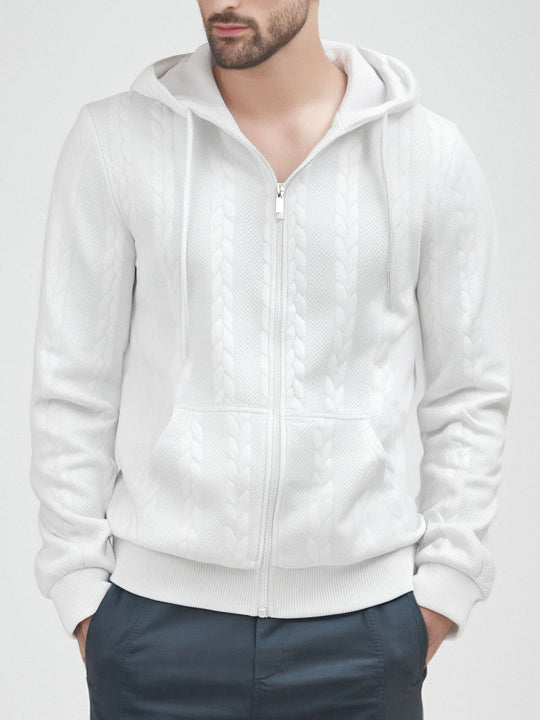 Herren Strickjacke mit Kapuze EB