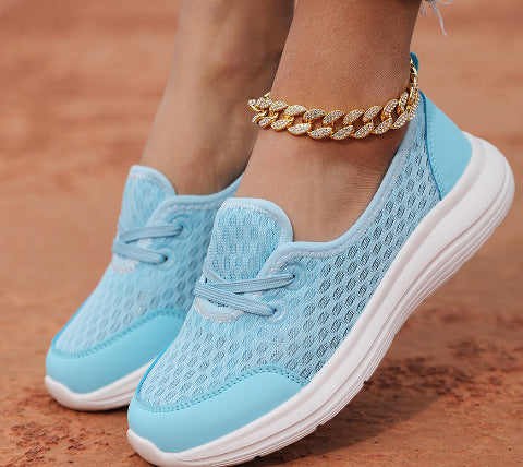 Damen Atmungsaktive Freizeit-Sneaker mit elastischem Obermaterial EB