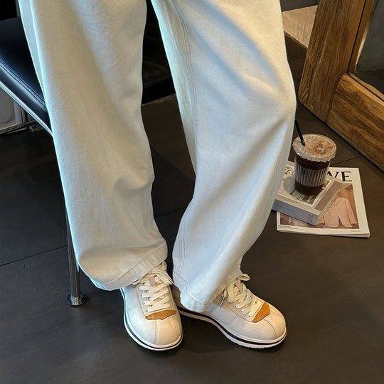 Damen lässige Sneakers im Retro-Stil mit hochwertiger Lederverarbeitung EB