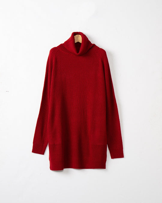 Damen Kuscheliger Rollkragenpullover aus weichem Strick EB