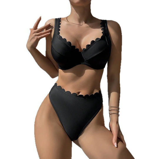 Damen Bikini-Set mit eleganten Wellenspitzen EB