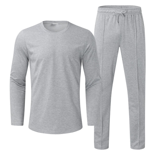 Herren Funktionales Langarmshirt und bequeme Jogginghose Set EB