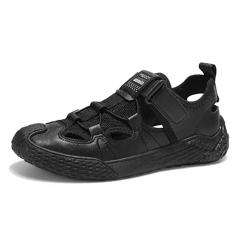 Damen Offene Sandalen mit verstellbarem Klettverschluss und rutschfester Sohle EB