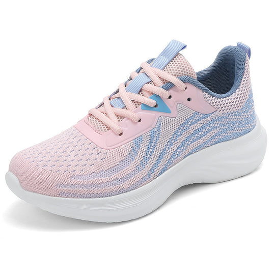 Damen Sportliche Laufschuhe mit atmungsaktivem Mesh-Obermaterial und dämpfender Sohle EB