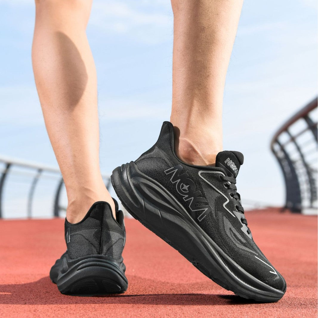 Unisex gedämpfte Hohlkern-Roadrunning Schuhe mit atmungsaktivem Strickoberteil und ergonomischer Plateau-Zwischensohle EB