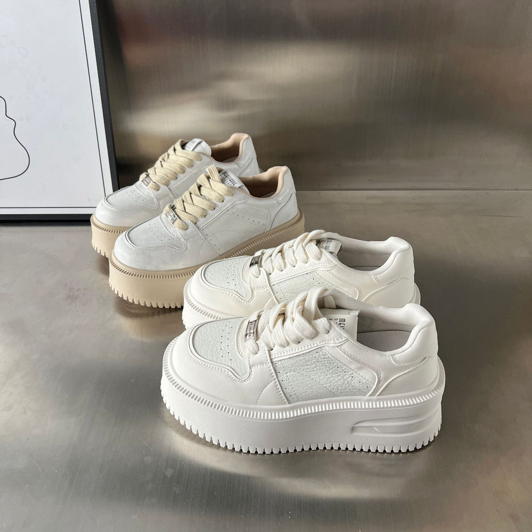 Damen Sneakers mit dickem Plateau und atmungsaktiver Obermaterialstruktur EB