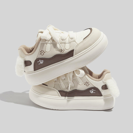 Damen Sneakers mit verspieltem Tiermotiv und weichem Innenfutter EB
