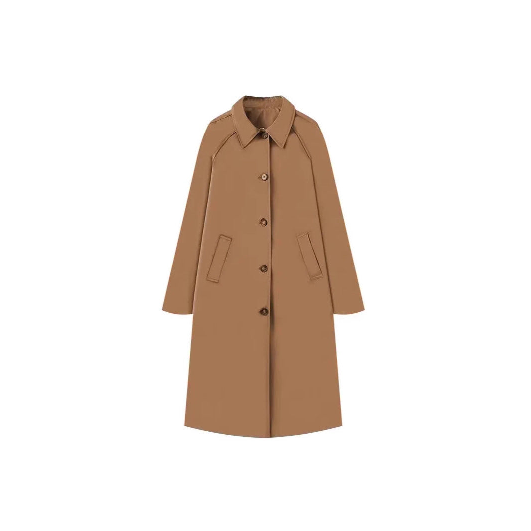 Damen modische Übergangsjacke mit elegantem Stehkragen und praktischen Knopfdetails EB
