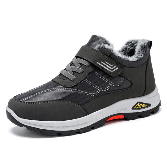 Damen Sportliche Winter-Sneaker mit Warmfutter und Klettverschluss EB