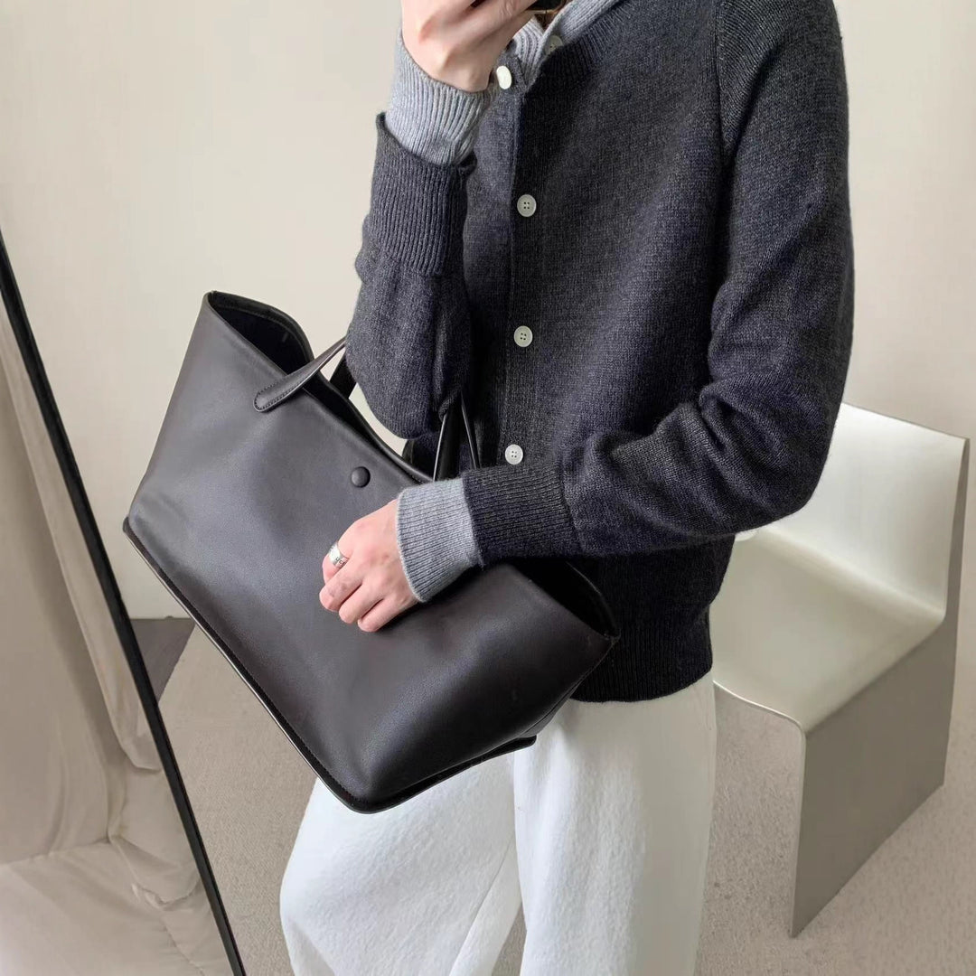 Damen Kuscheliger Cardigan mit Kapuze und Knopfdesign EB