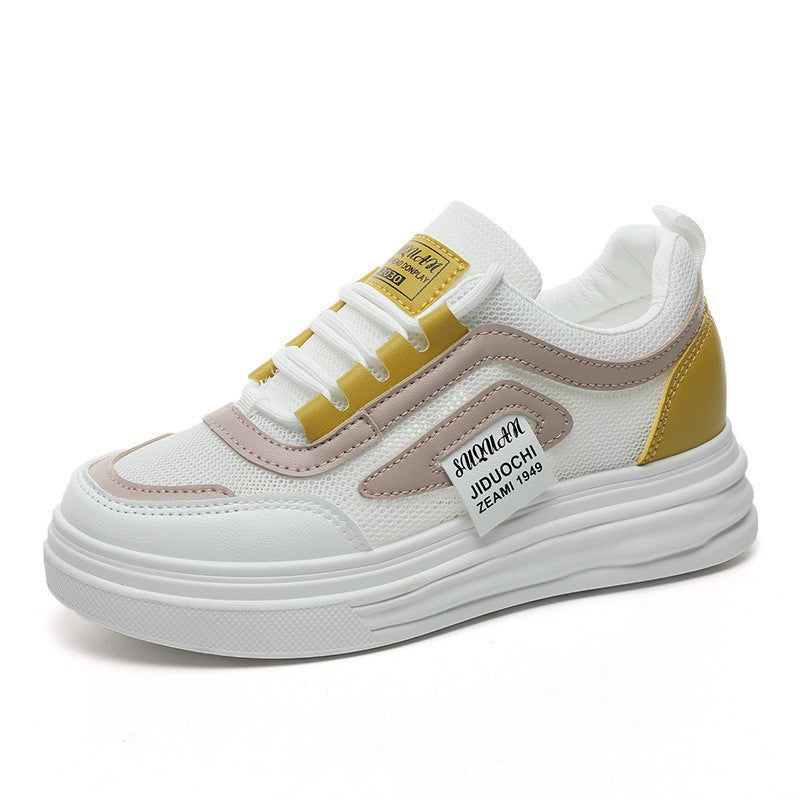 Damen komfortable Sneakers mit atmungsaktive Mesh-Oberfläche und dämpfendem Sohlenprofil EB