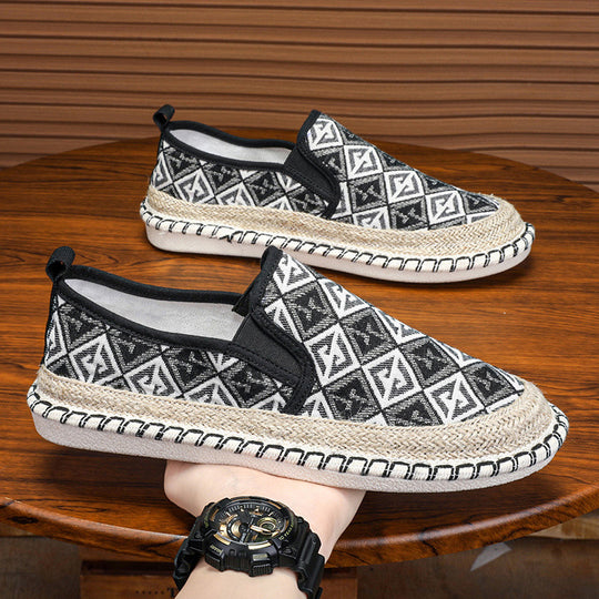 Damen Slip-On Espadrilles mit kunstvoller Stickerei EB