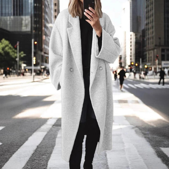Damen Oversize Wollmantel EB
