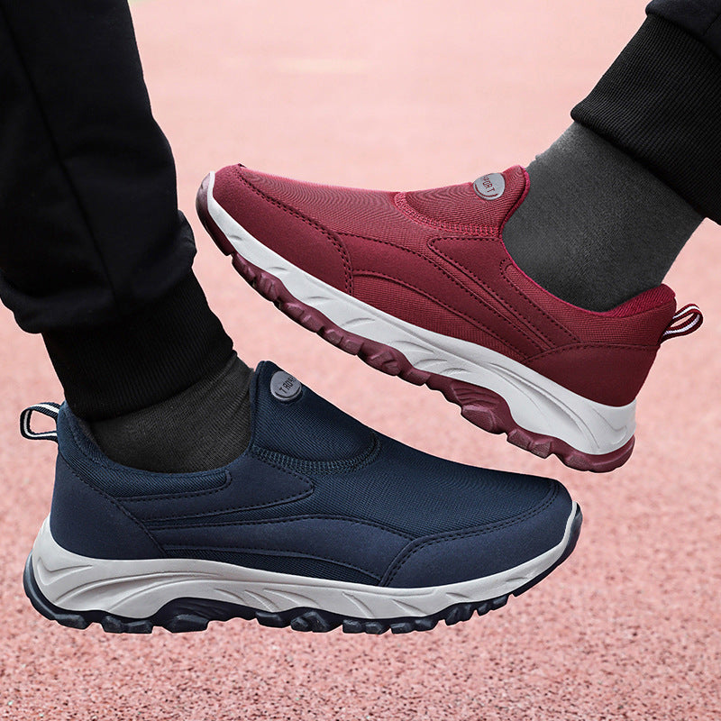 Damen Bequeme Slip-On Sportschuhe mit stoßdämpfender Sohle und flexiblem Obermaterial EB