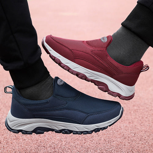 Damen Bequeme Slip-On Sportschuhe mit stoßdämpfender Sohle und flexiblem Obermaterial EB