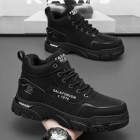 Herren hochgeschnittene modische Sneakers mit rutschfester Sohle und atmungsaktivem Obermaterial EB
